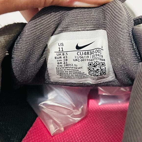 Nike Revolution 5 Women's Size 11 Grey Pink Blue Running Shoes Sneaker CU4830001 - Picture 8 of 10